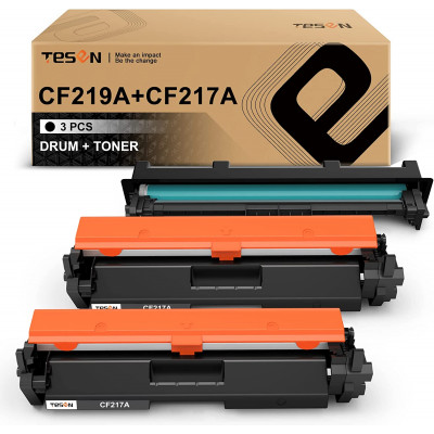 TESEN Compatible Toner Cartridge for HP 19A CF217A Toner Cartridge (1D+2T)